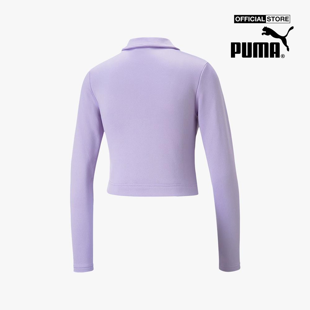 PUMA - Áo polo nữ tay dài phối zip Classics539004-25