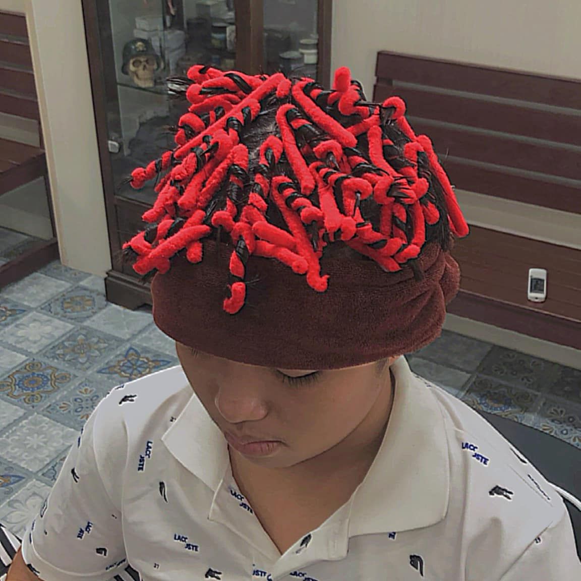 Kẽm nhung uốn tóc sợi to Uốn Sợi Kẽm Ruffled ( Rối Phồng )