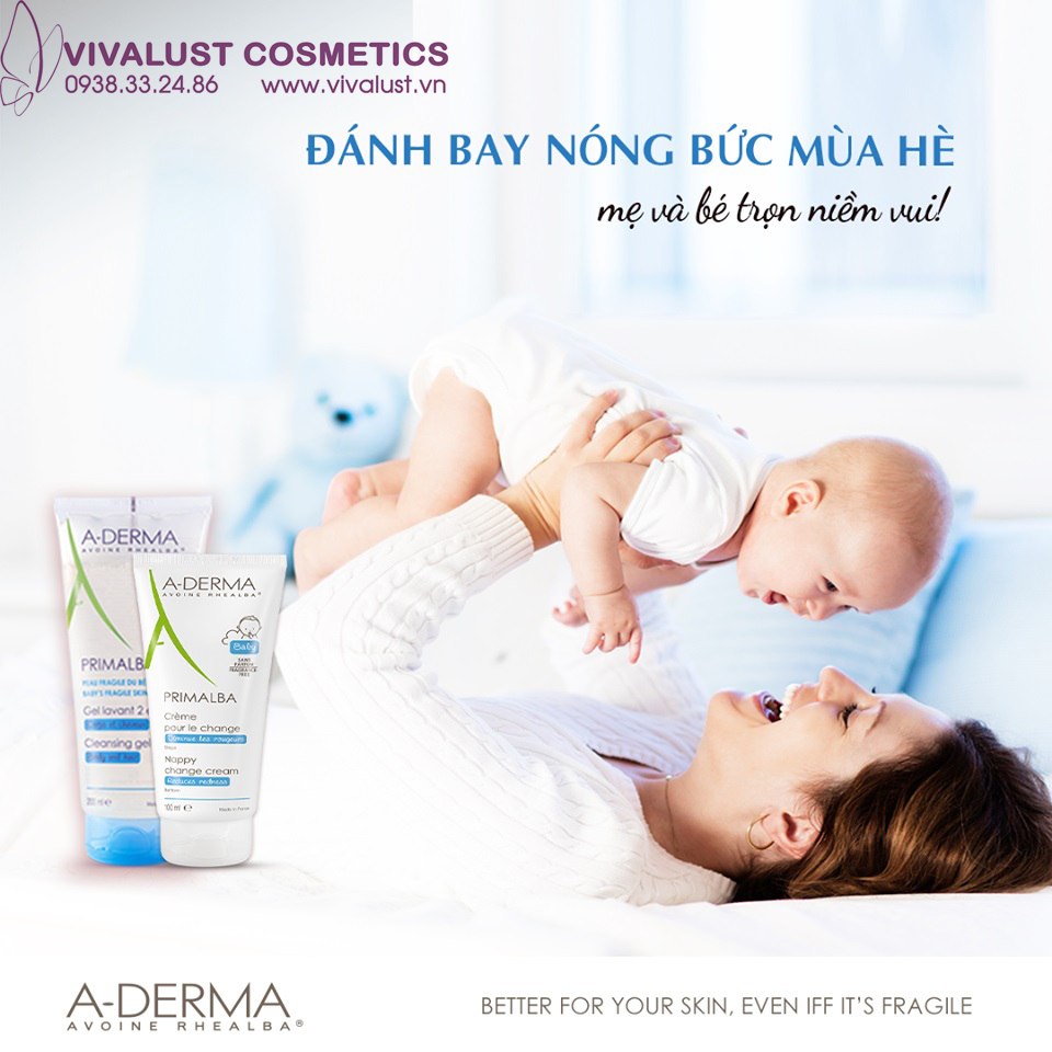 [HCM]Kem Trị Hăm Tã Cho Bé ADERMA Primalba Nappy Change Cream (100ml)
