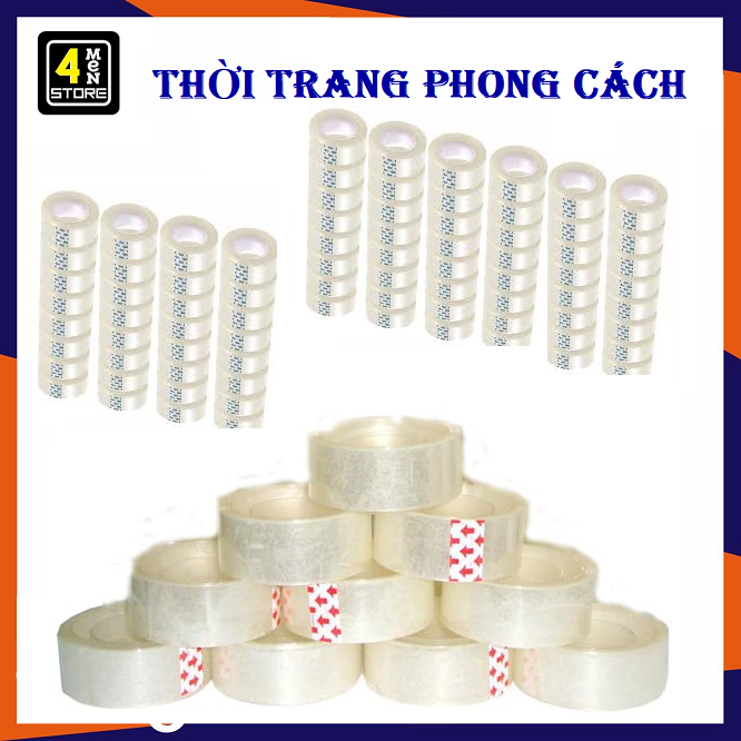 [HCM]⚡ Sét 5 Cuộn Băng Keo Trong Nhỏ - Loại Dán Quà ⚡