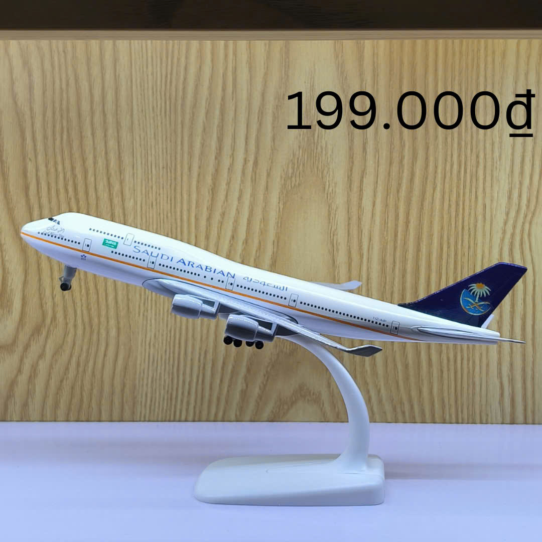 Mô hình máy bay dân dụng kích thước 20cm chất liệu kim loại bền đẹp
