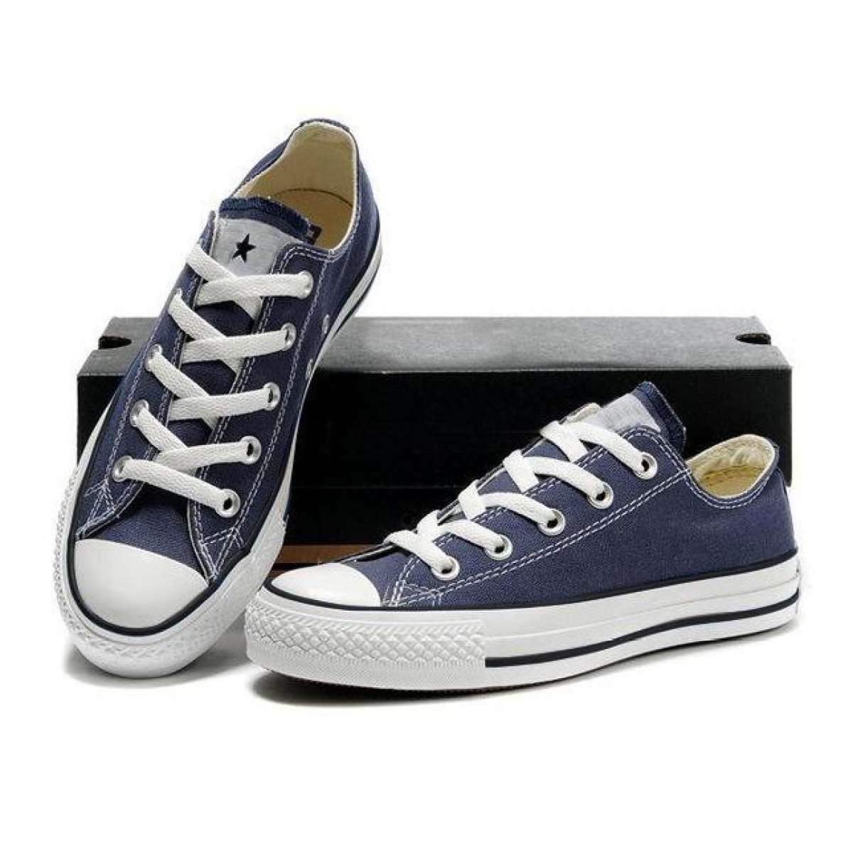 Giày Vải Cổ Thấp Nam - Xanh Navy