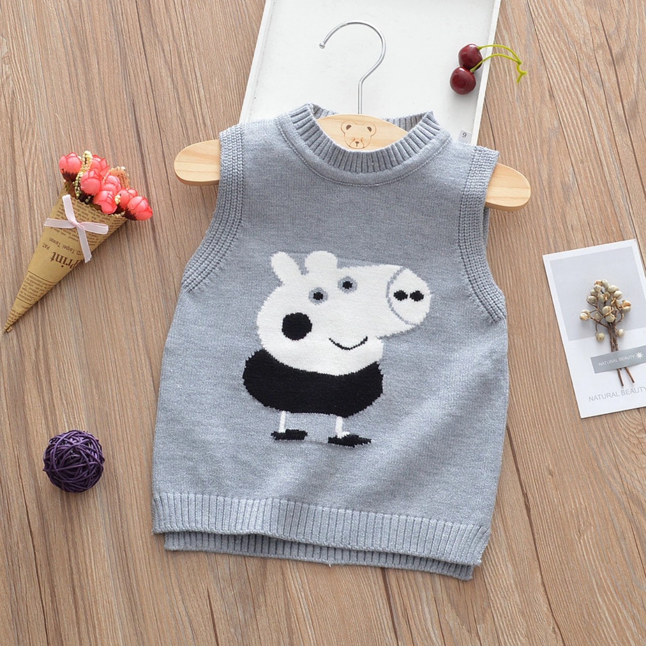 Áo Len Ghi Lê dáng yêu cho Bé trai và bé gái sơ sinh từ 9-18kg Mẫu hot nhất Thu Đông 2020