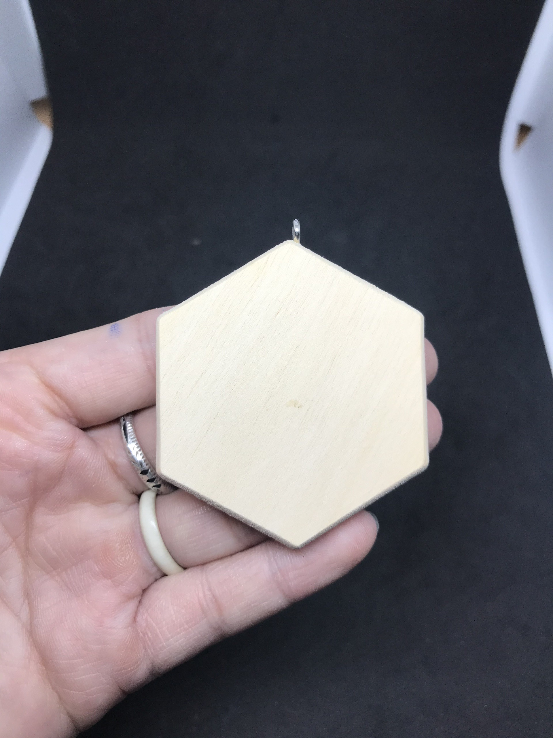 Set 3 Phôi Móc khóa gỗ cành cây tự nhiên