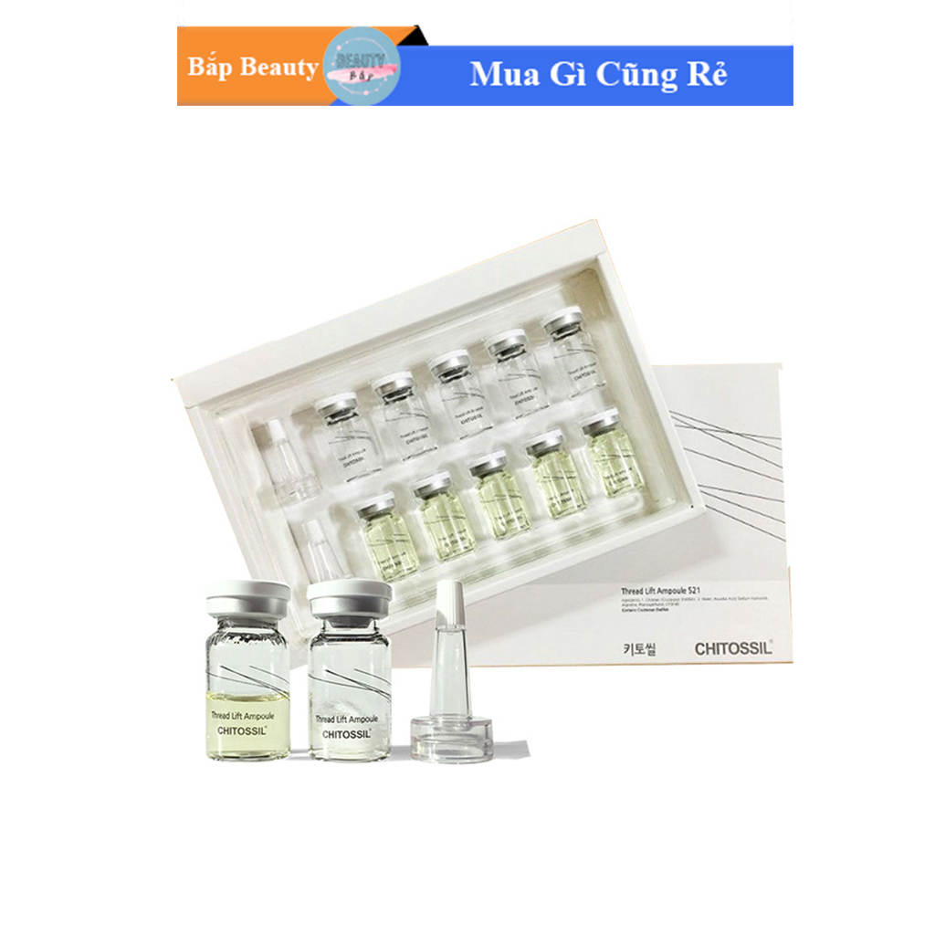 Set 2 ống chỉ tơ tằm căng da Chitossil Hàn Quốc