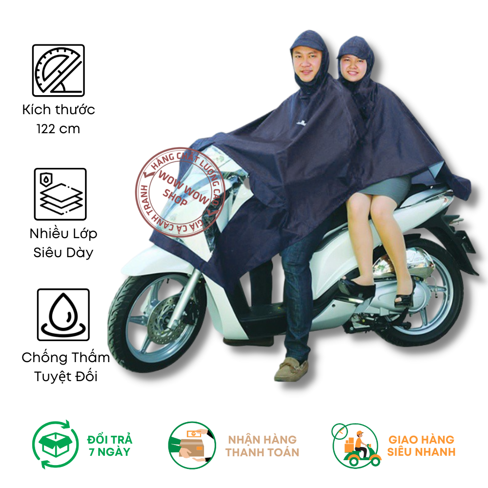 Áo mưa 2 đầu loại dày
