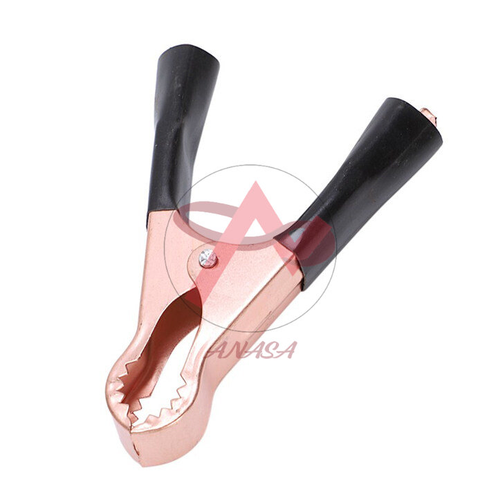 Kẹp Cá Sấu, Ắc Quy 10.5x6 cm (1 Cặp Đỏ Đen)