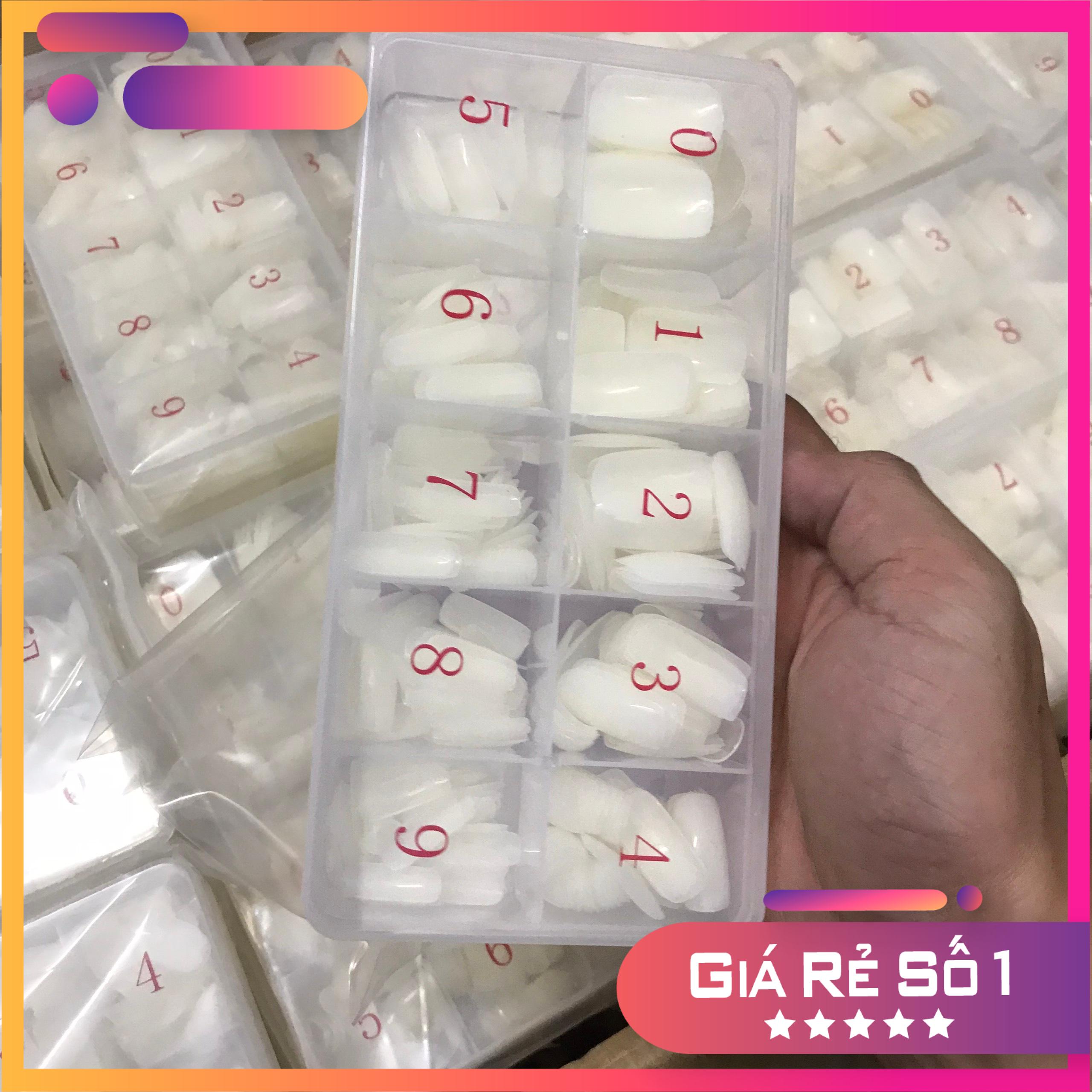 Móng úp chân dài đủ size hộp 500 móng