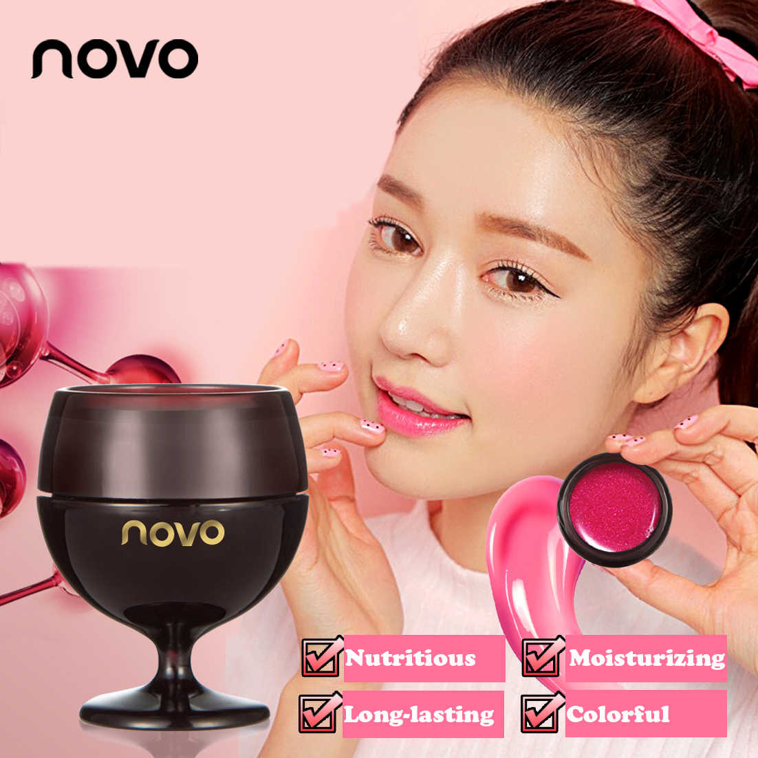 Set son 2 ly Novo Red Wine Lipstick