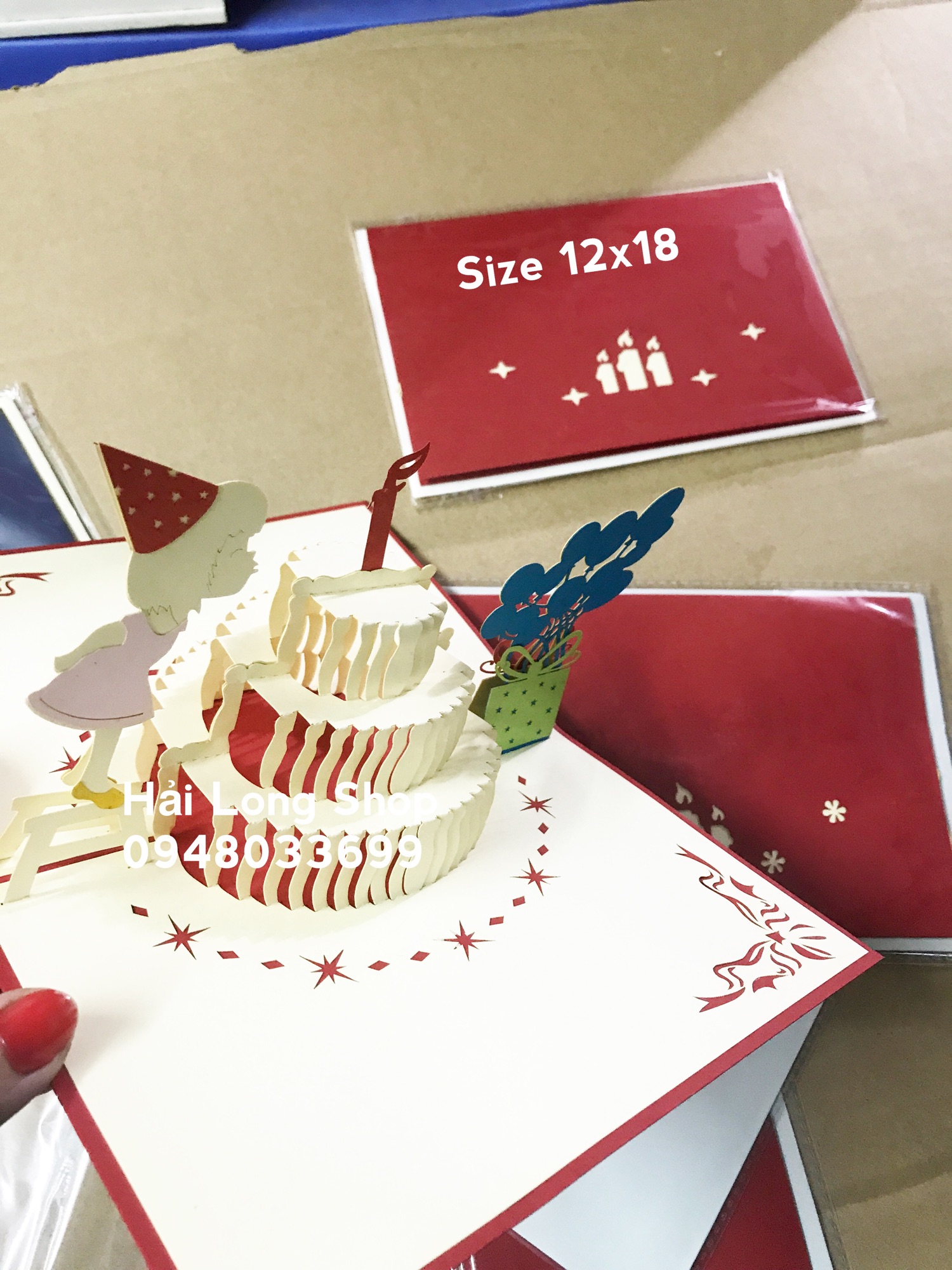 Bé Thổi Nến ( boy + girl ) -  Sinh Nhật - Birthday - Thiệp 3D