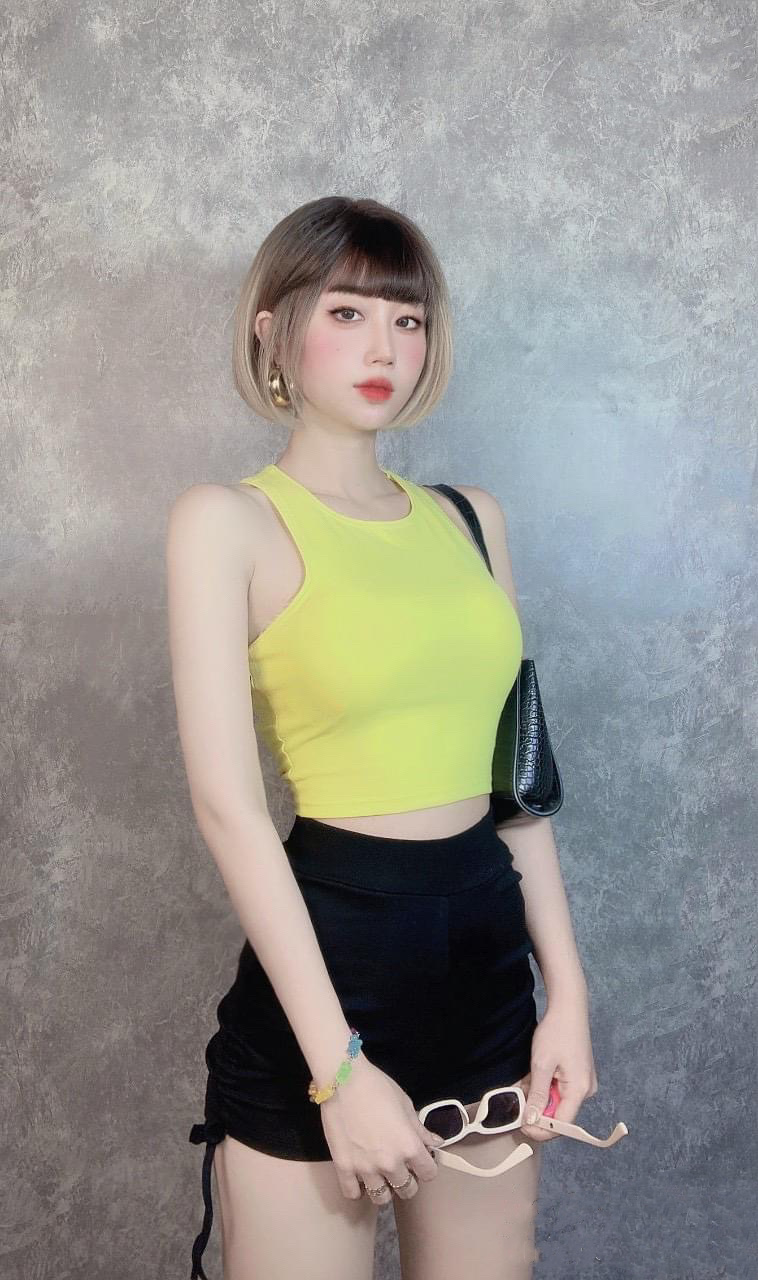 Áo ba lỗ ngược Croptop ôm body