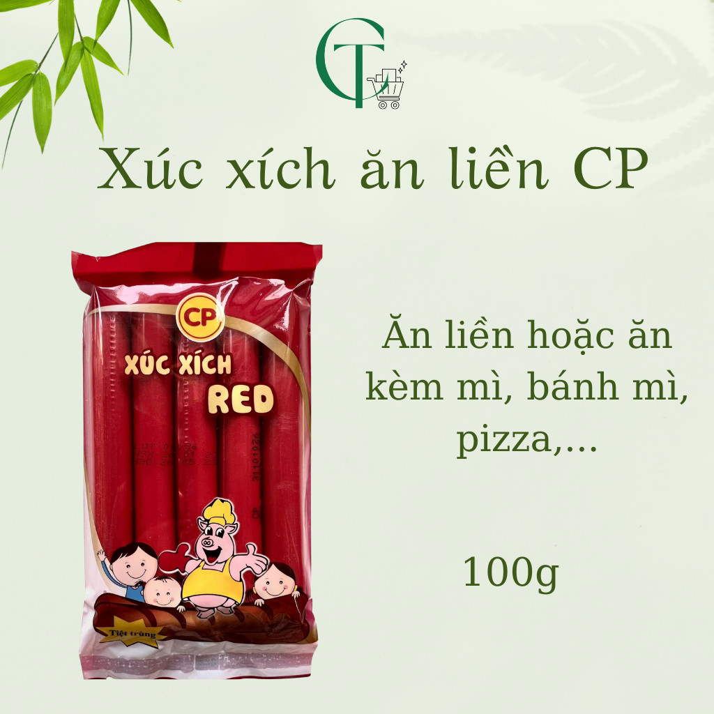 Xúc xích tiệt trùng ăn liền CP Red (gói 5 cây)