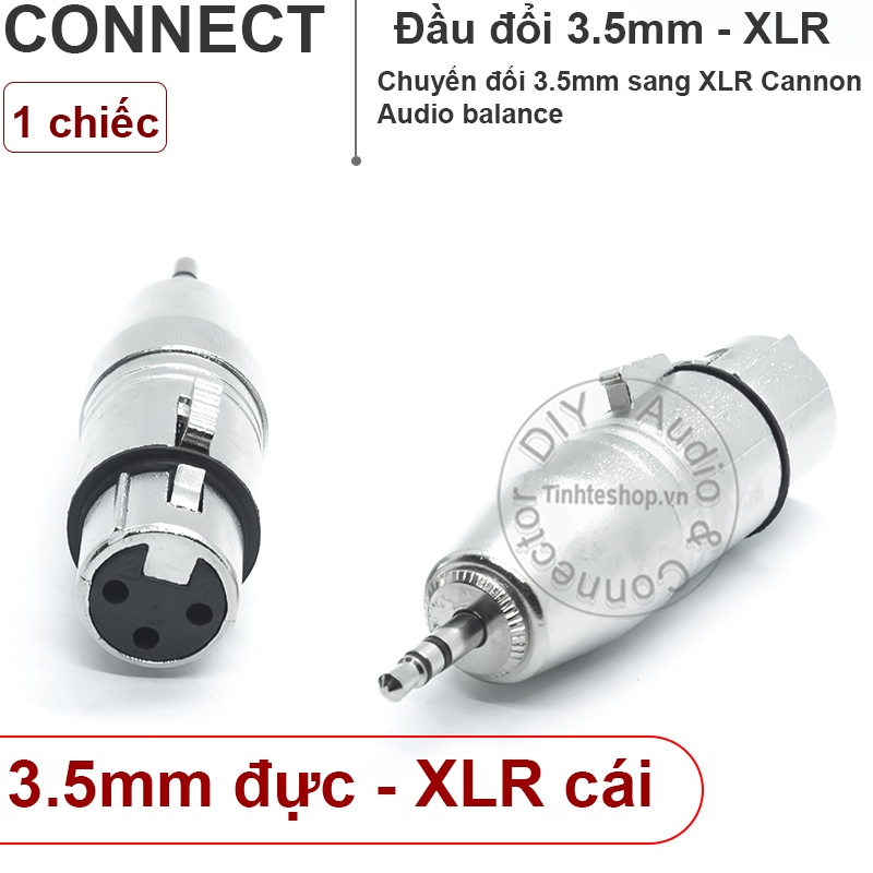 XLR/cannon balancer female to audio 3.5mm stereo male (1PCS)