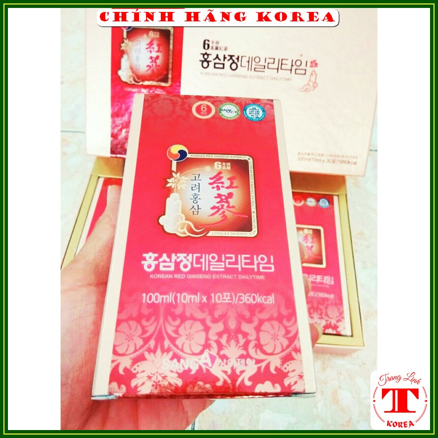Nước hồng sâm Sanga hàn quốc chính hãng, hộp 30 gói - Tăng thể lực, giảm stress, phòng ung thư - tranglinhkorea