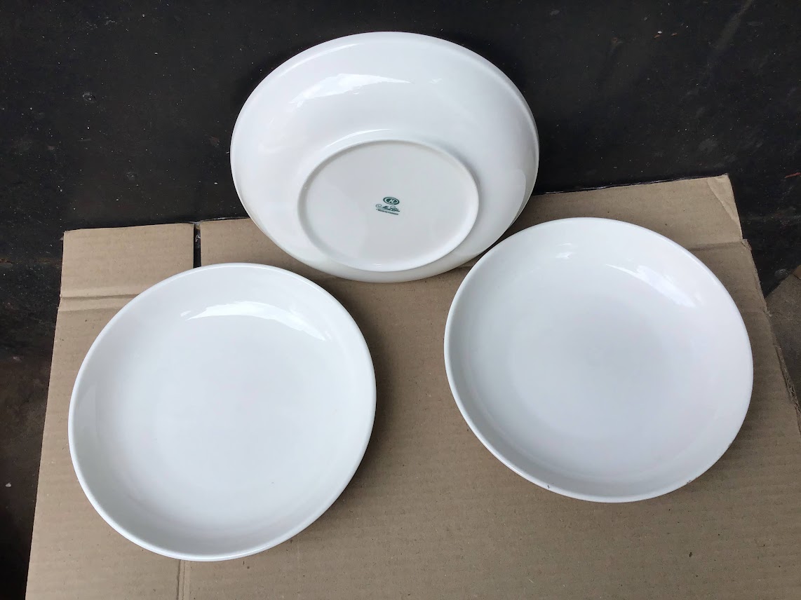 [Ảnh thật] Combo 3 dĩa sứ cao cấp sâu lòng 8inch (20cm) ảo