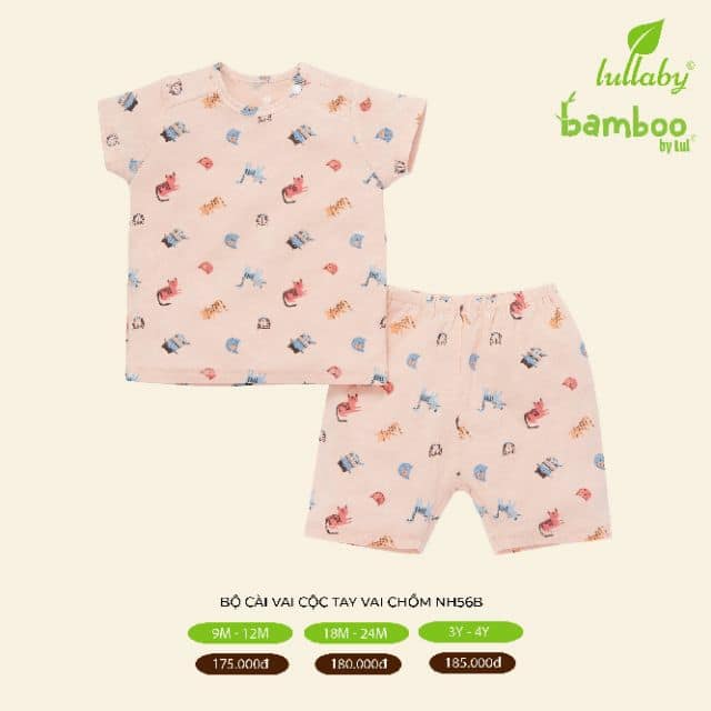 Bộ cộc tay vai chồm sợi tre Lullaby