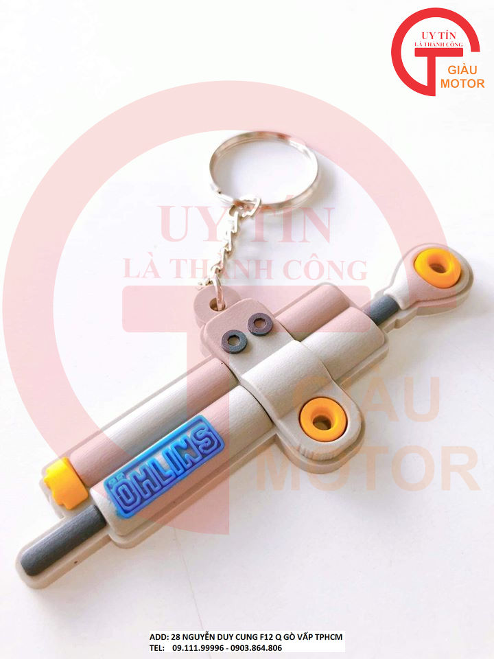 MÓC KHÓA MÔ HÌNH TRỢ LỰC SƯỜN OHLINS BẰNG CAO SU