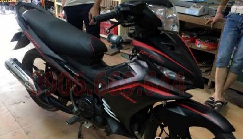 Tem rời yamaha exciter 135 đỏ đen nhám - tem chuẩn hình - không phai màu