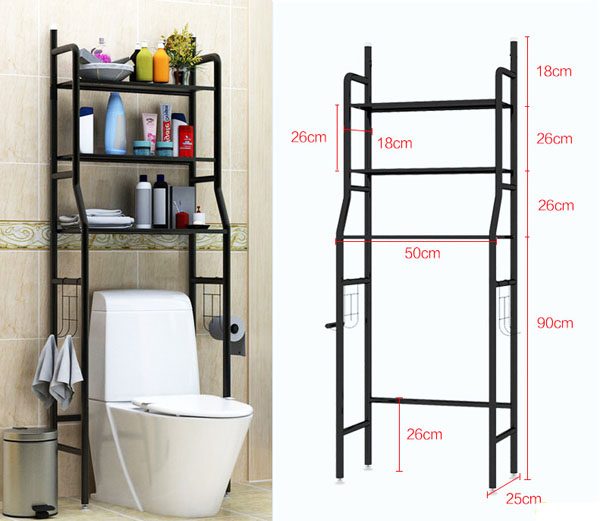 Kệ bồn cầu 3 tầng