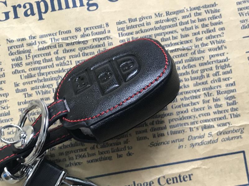 Bao Da Chìa Khóa Vios, Yaris Bản Chìa Cơ (Da Thật)