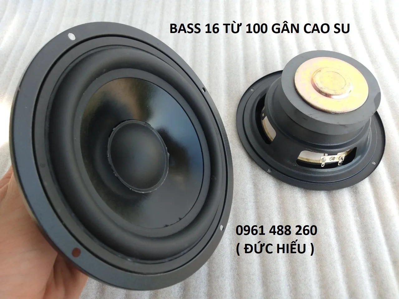 2 Bass Speakers 16 from 100 Rubber Ribs