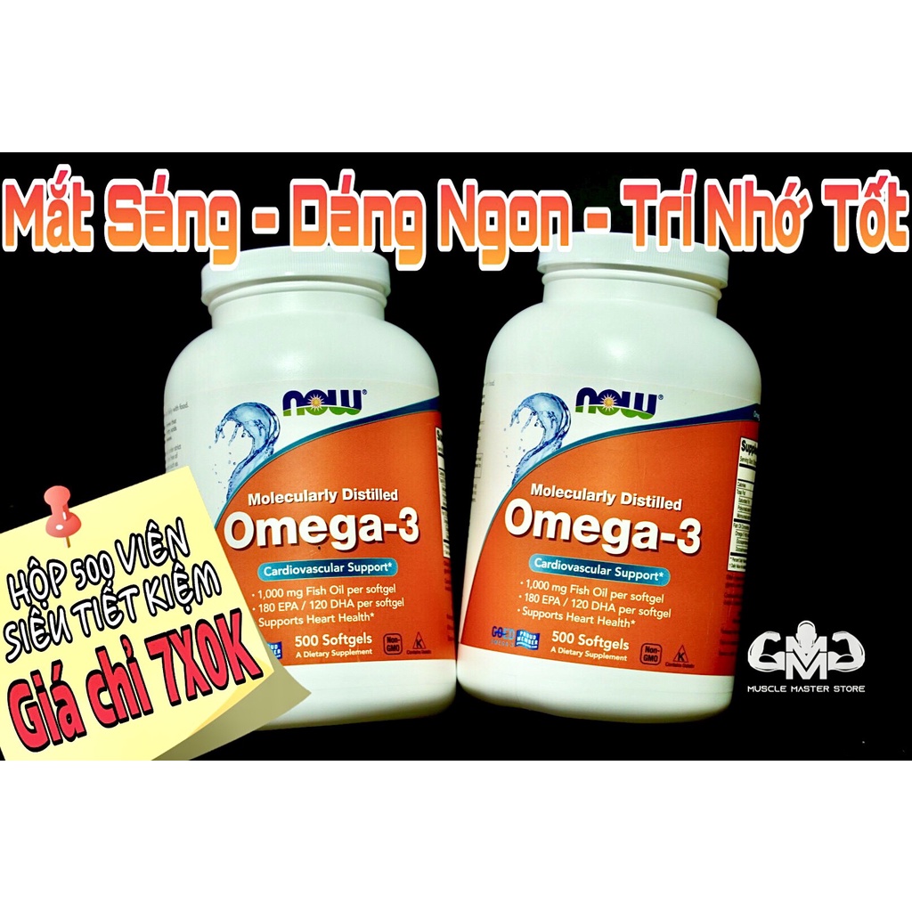 Thực Phẩm Bổ Sung Dầu Cá Now Omega 3 200 Viên