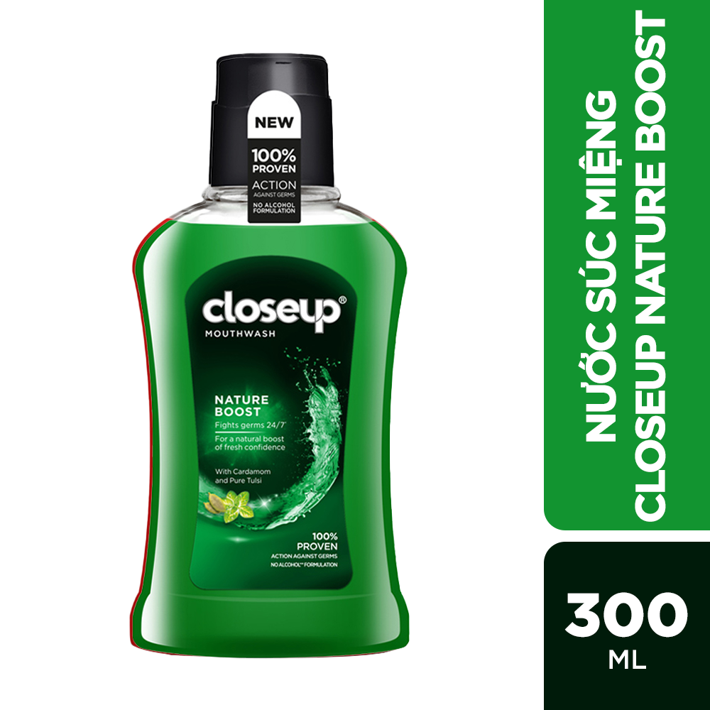 Combo 2 nước súc miệng CloseUp Nature Boost (300mlx2)