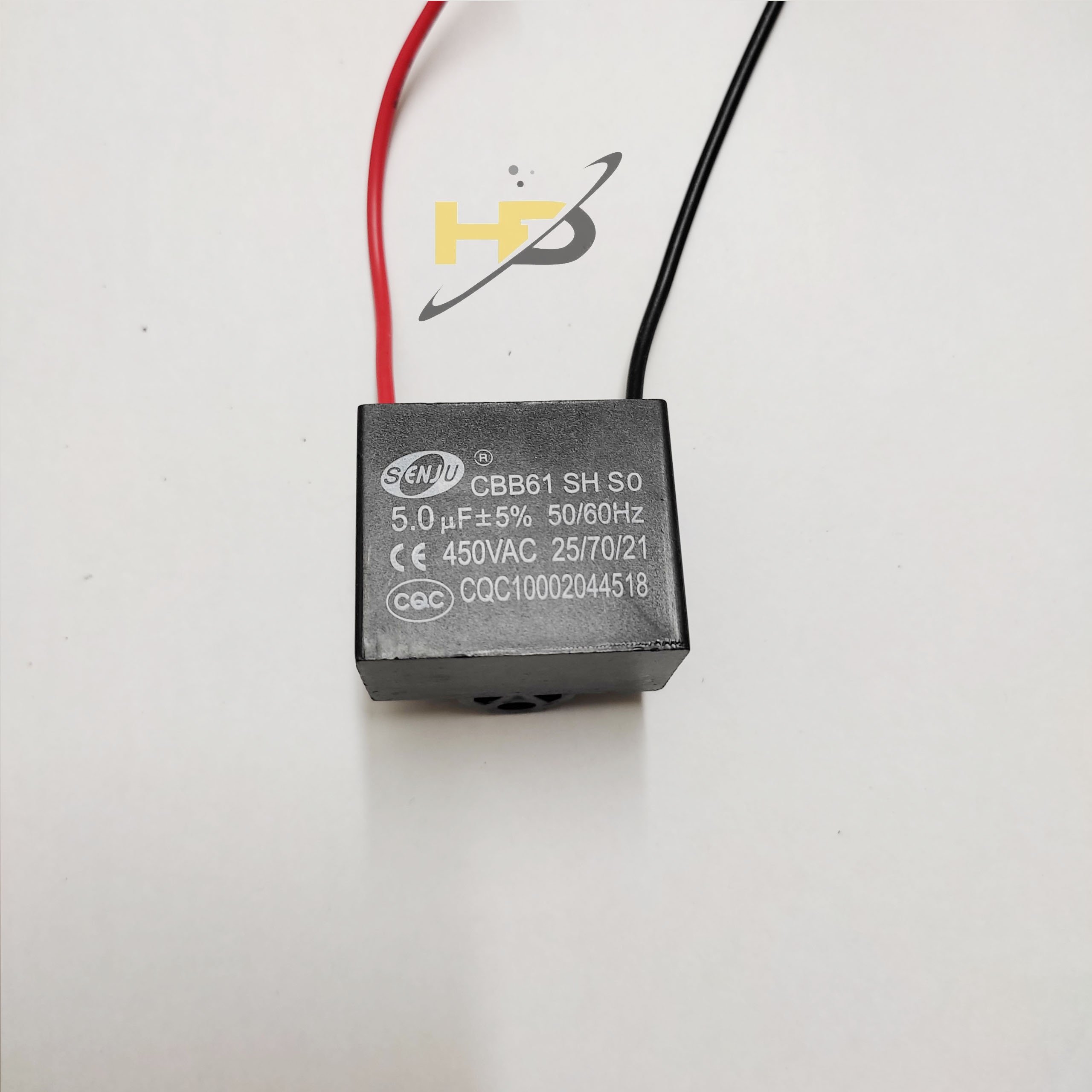Tụ Quạt SENJU CBB61 5uF 450VAC 5% Loại Tốt, Tụ Khởi Động 5uF