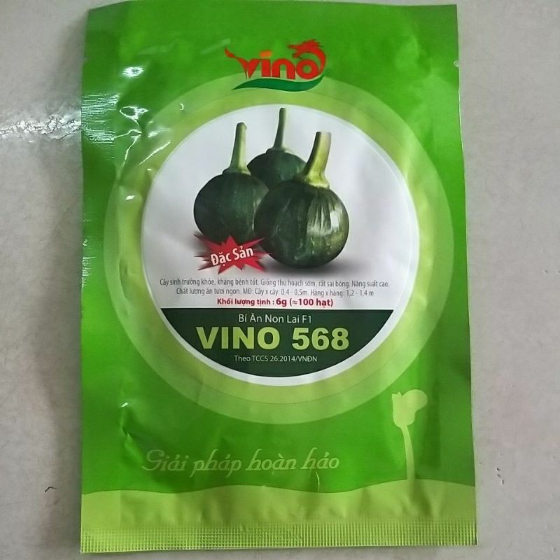 Hạt giống bí ăn non lai f1 vino 568