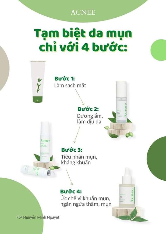 Combo chăm sóc da mụn acnee Laco
