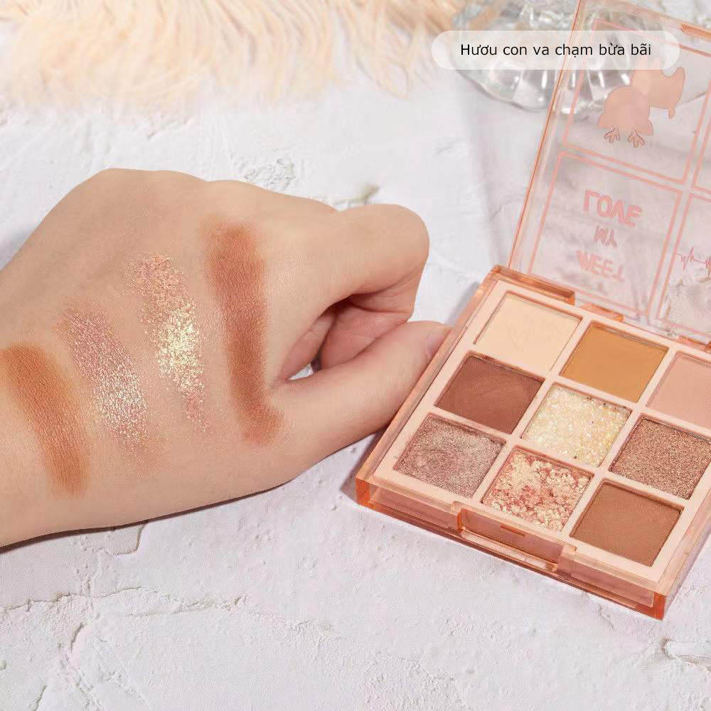 9 Colors Eyeshadow Palette waterproof eyeshadow makeup