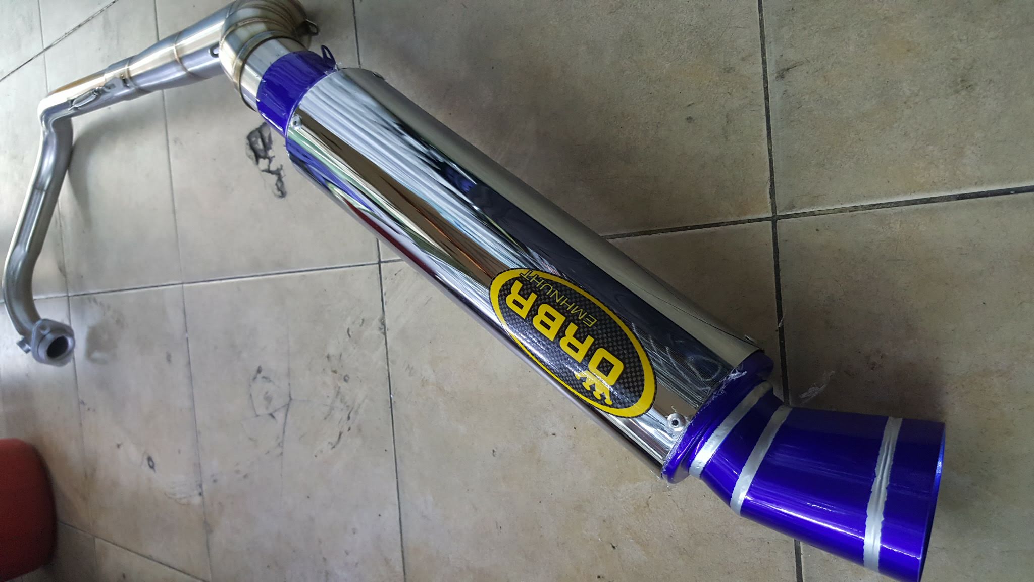 PÔ ORBR BẠC FULL CỔ XOẮN CAO CẤP CHO XE MÁY