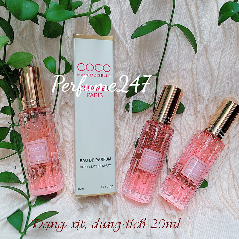 [HCM]NƯỚC HOA NỮ CHIẾT PHÁP MINI C0.C0 HỒNG 20ML