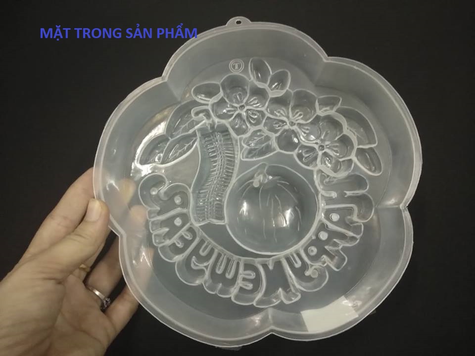 KHUÔN RAU CÂU HOA MAI HAPPY NEW YEAR