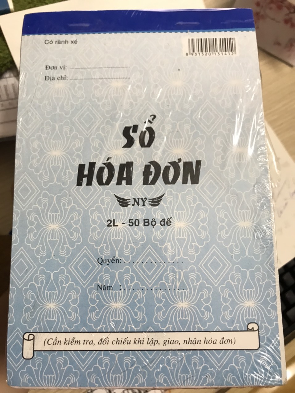 Hóa Đơn Bán Lẻ 1 Liên DÀY 2 CUỐN