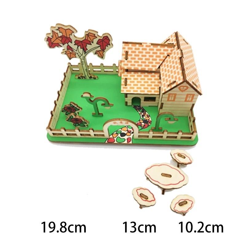 Đồ chơi lắp ráp Mô hình Nhà gỗ Mùa Thu Autumn