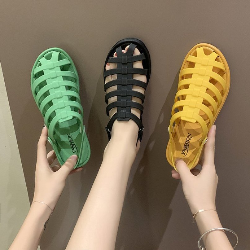 Sandal Nữ Nhựa Dẻo Đi Mưa Kiểu Dáng Hàn Quốc giá rẻ