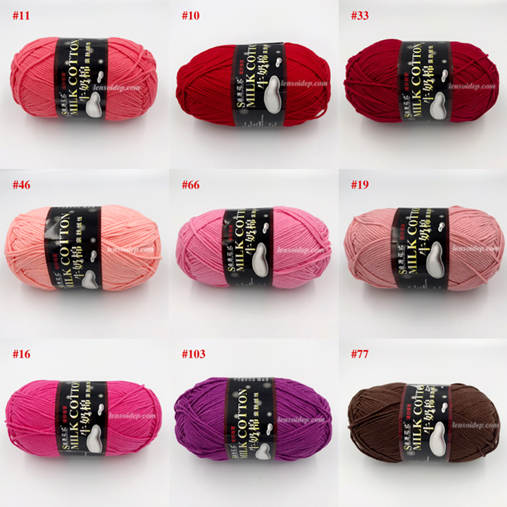 Len Milk Cotton 125g Loại 1