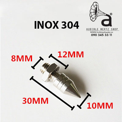 Chân đinh chén hứng bằng Inox 304