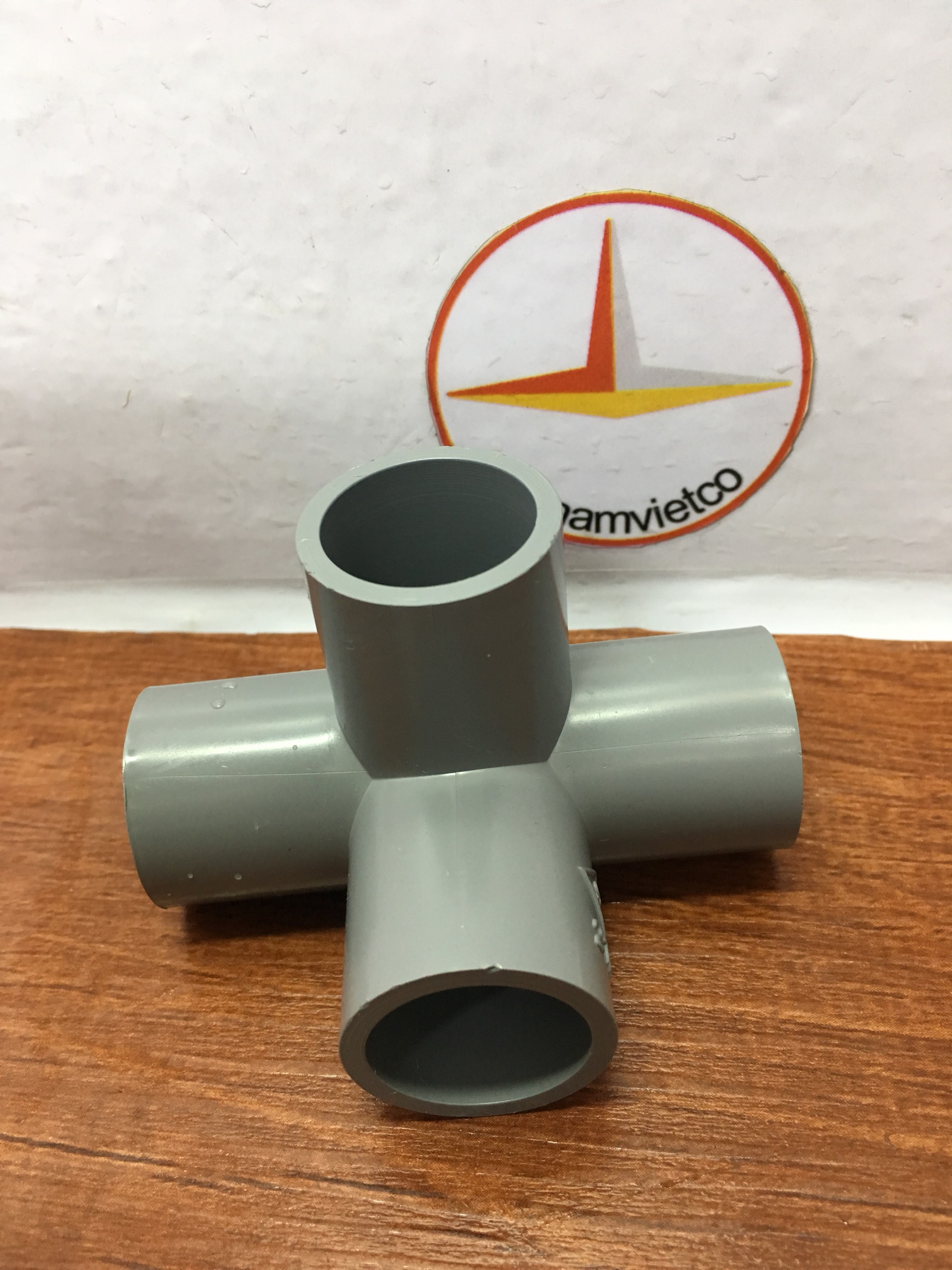 4-Way Corner Angle Pieces (Corner Cross) Phi 27 (5 Pieces)