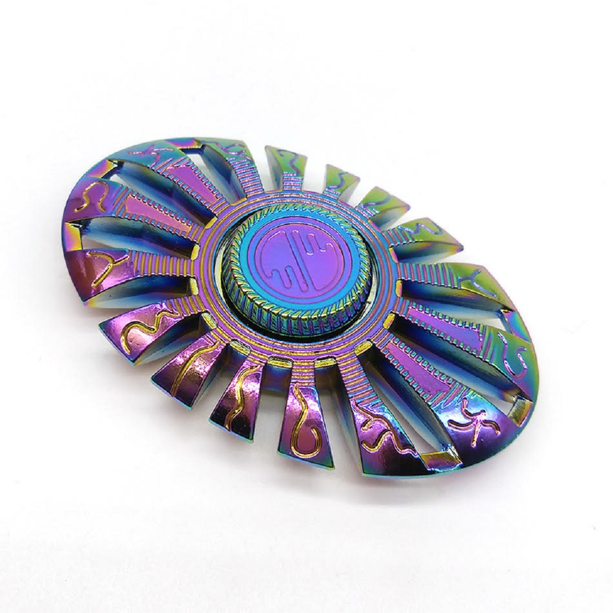 Con Quay Hand Fidget Spinner Oval mạ Titan 60-120 giây Legaxi HSCH