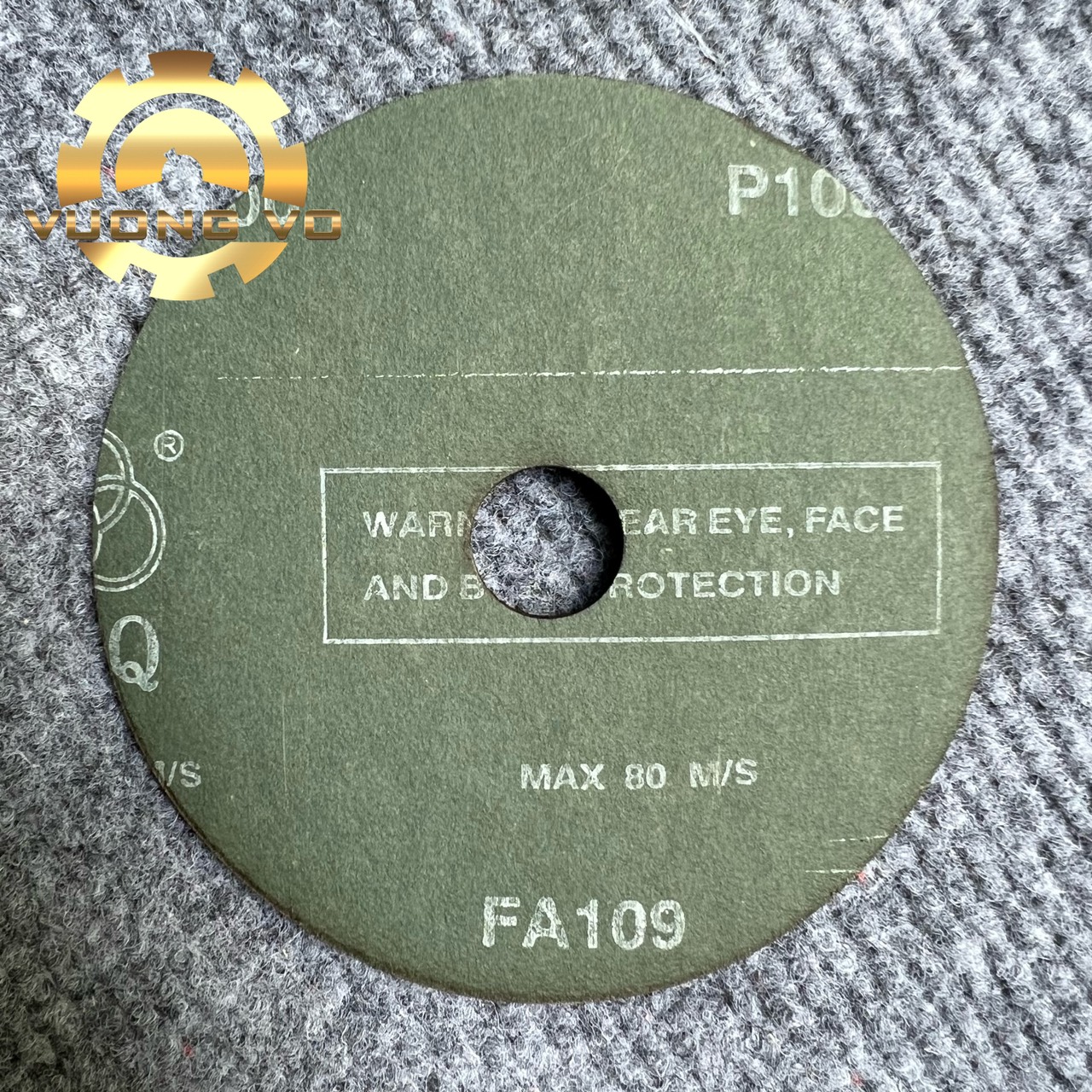 Disc abrasive 1 round fork 100mm 16mm shaft hole