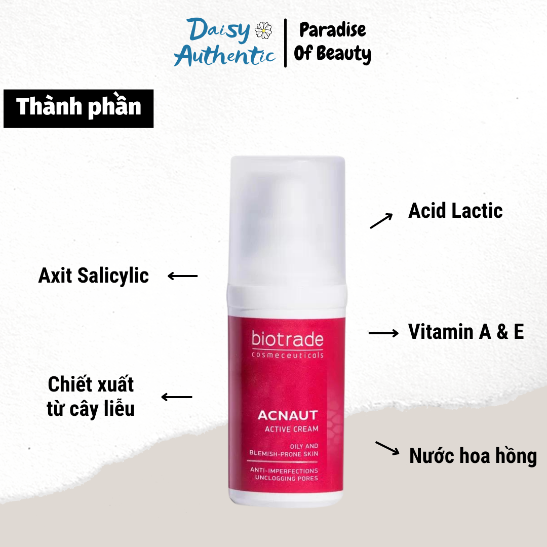 Kem Giảm Mụn Biotrade Acnaut Active Cream 30ml