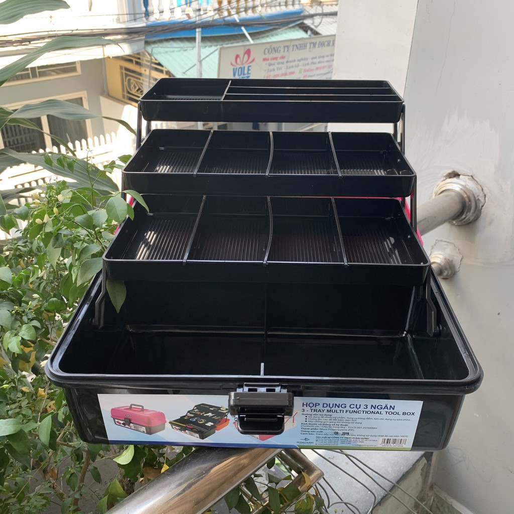 [HCM]HỘP DỤNG CỤ ĐA NĂNG 3 NGĂN NẮP ĐỤC