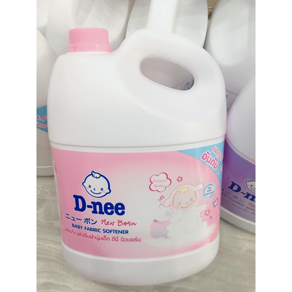 Nước xả Dnee can 2800ml  ( màu hồng / xanh lá / xanh dương / tím / trắng )