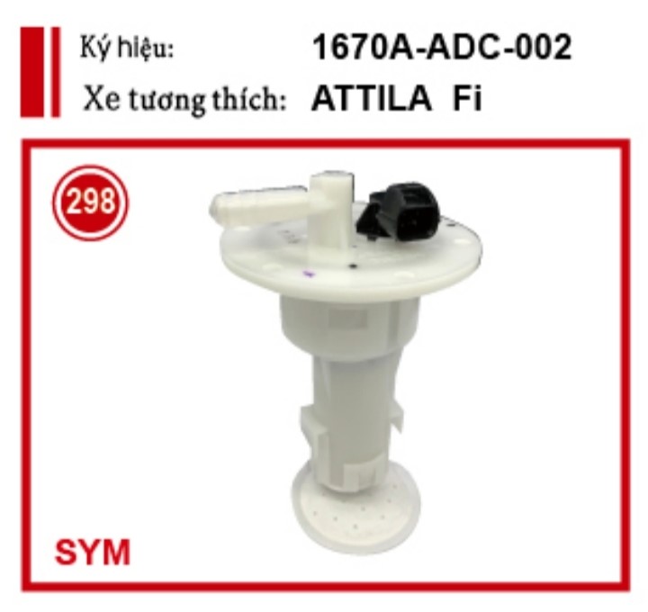 Bộ bơm xăng dòng xe attila chính hãng se