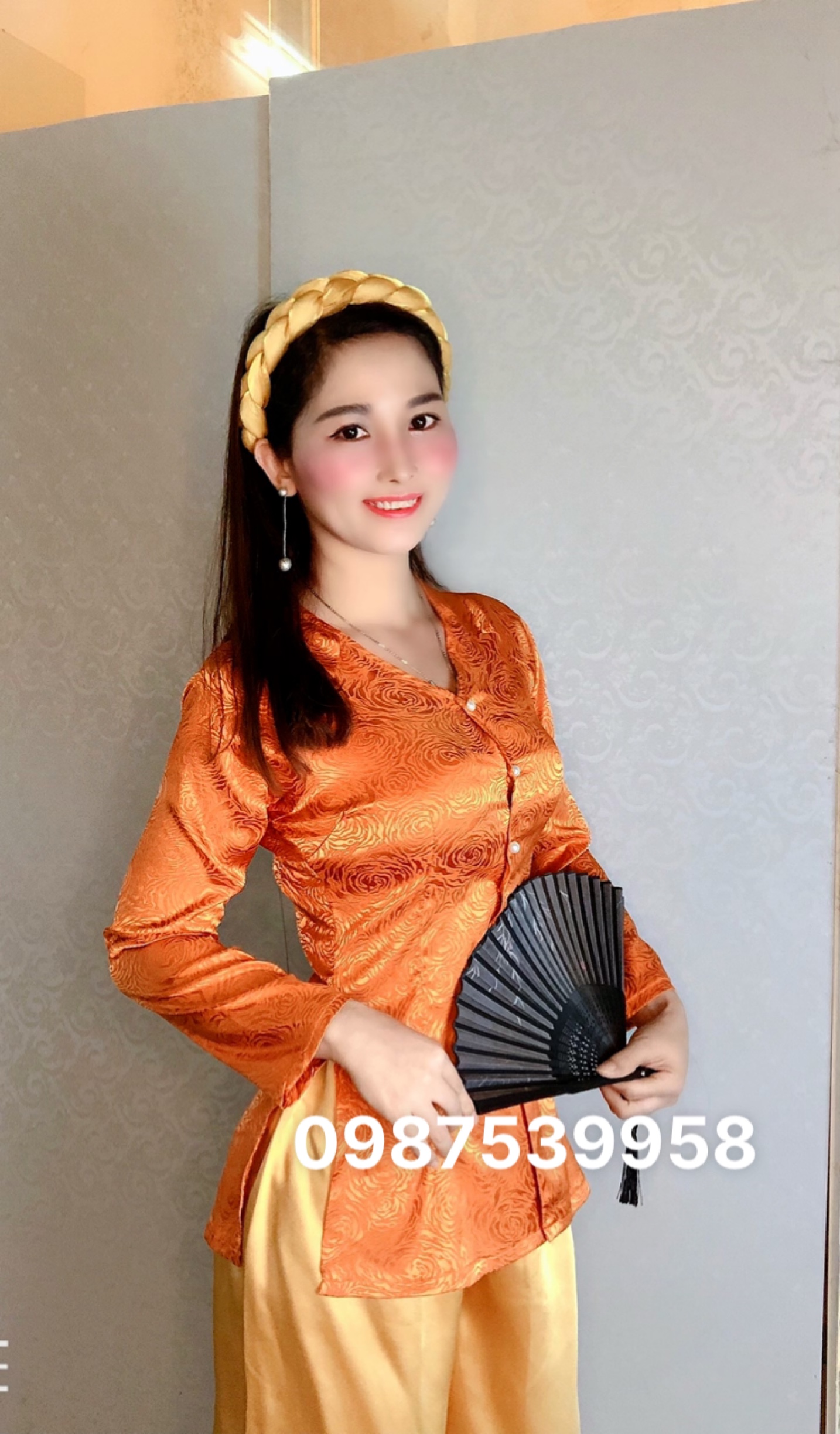 ÁO BÀ BA GẤM ĐÔNG HƯNG (KHÔNG KÈM QUẦN)