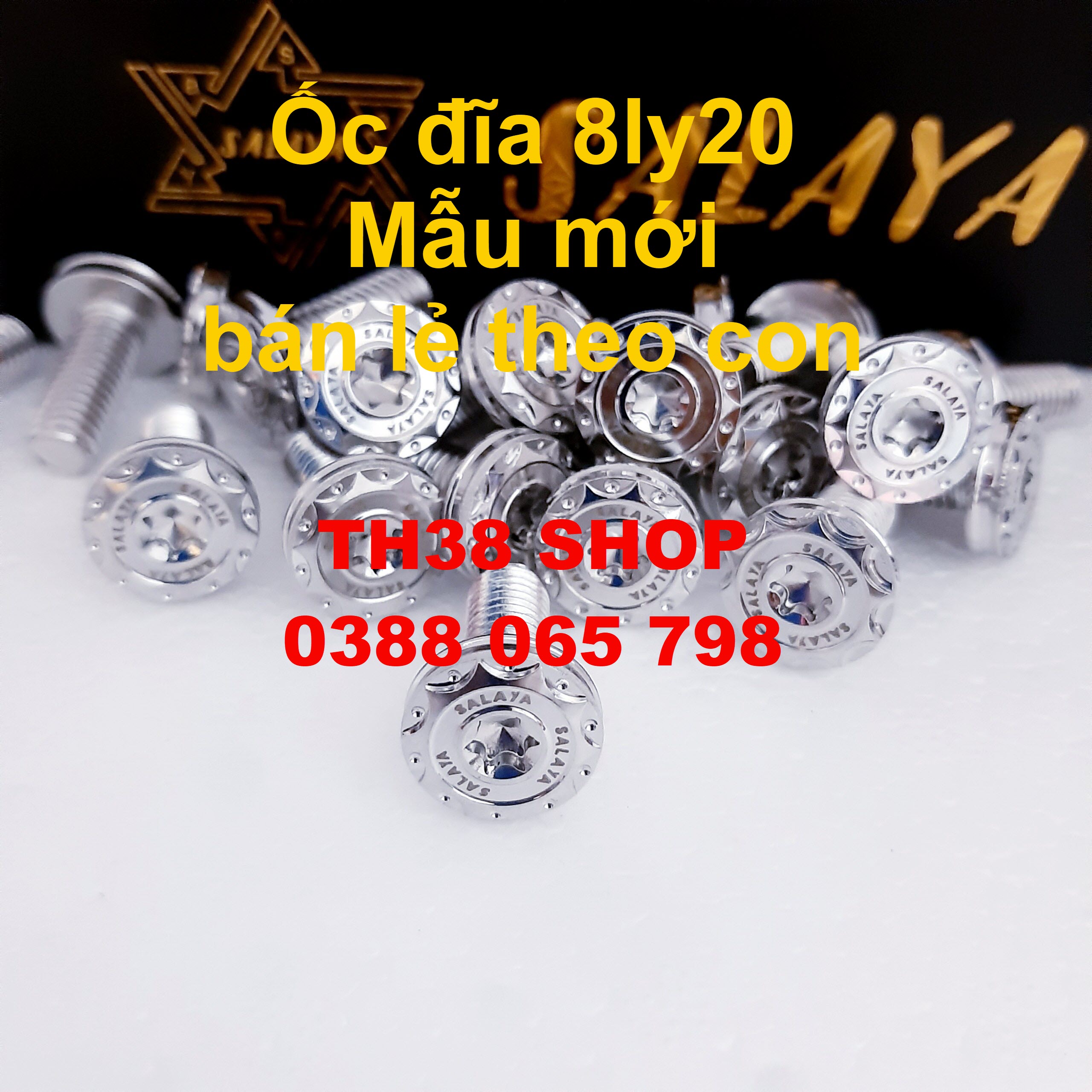 ốc đĩa salaya 8ly20 mẫu mới [bán lẻ]