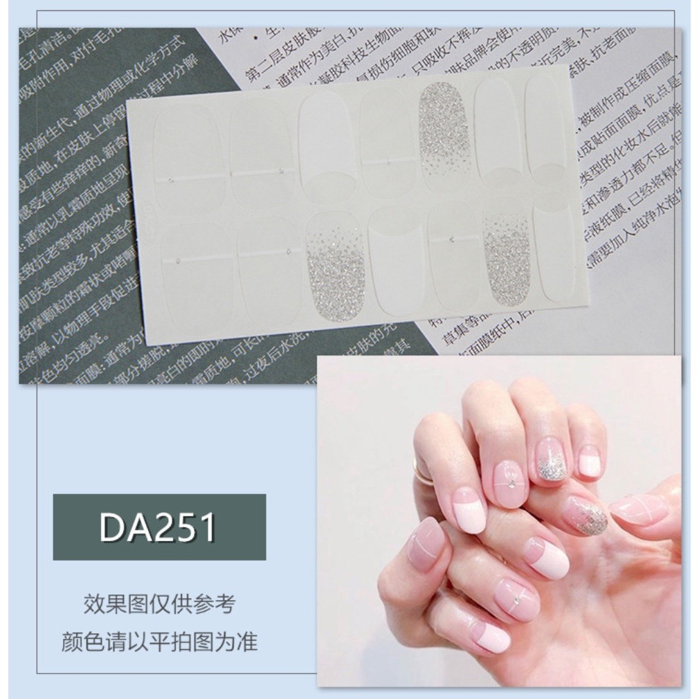 Bộ sticker dán móng tay trang trí 3D kháng nước bền chặt - P4
