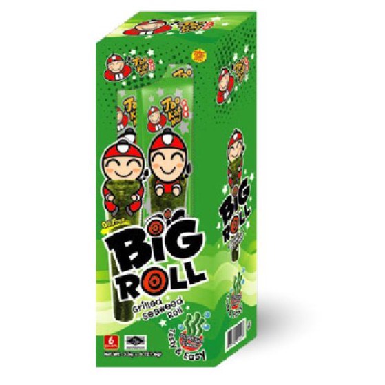 Hộp 6 gói Rong biển Thái Lan TaoKaeNoi BIG ROLL (3g)